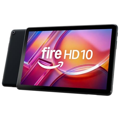 Amazon Fire HD 10 tablet, built for relaxation, 10.1" vibrant Full HD screen, octa-core processor, 3 GB RAM, 32 GB, Black
